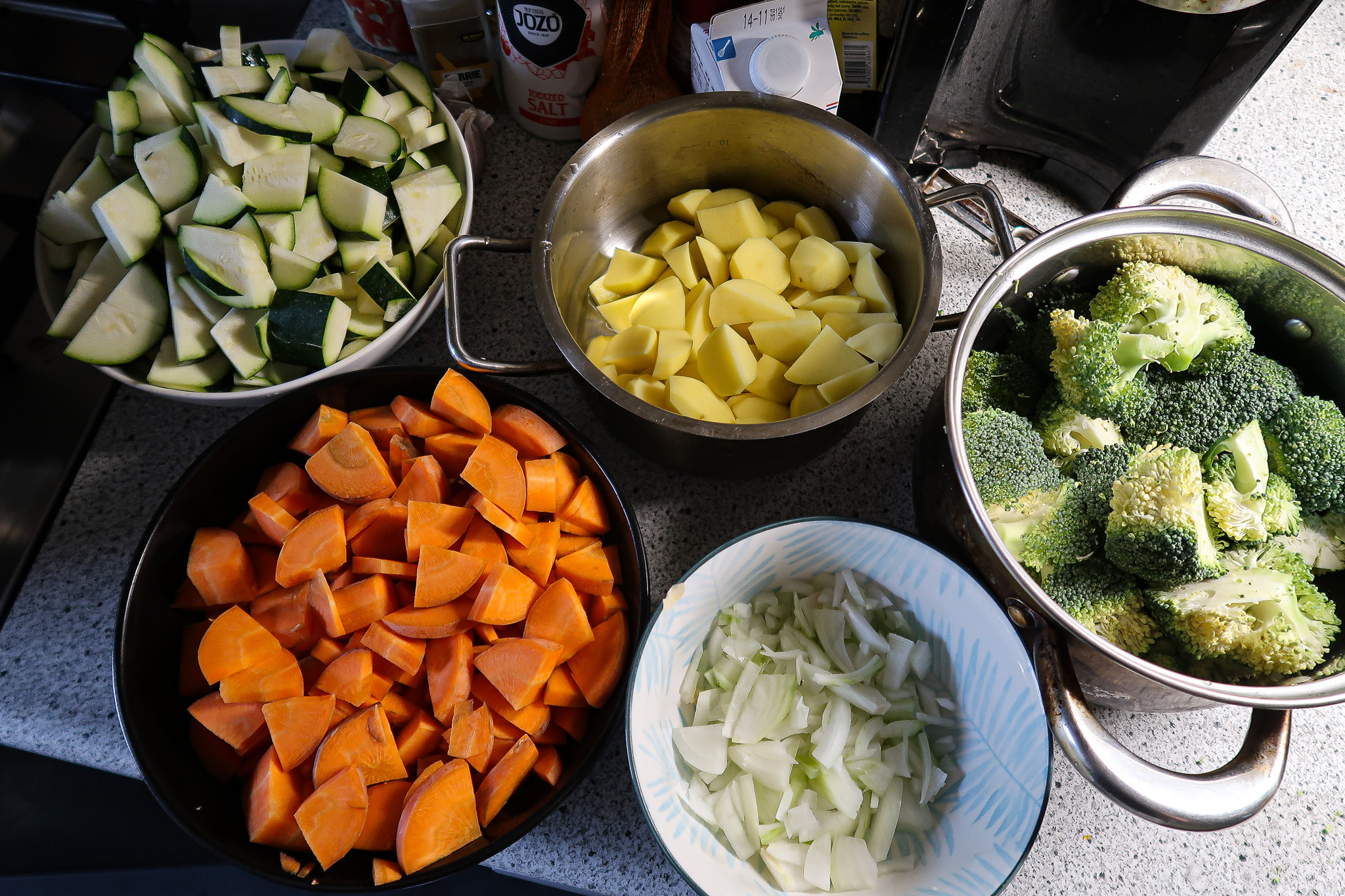 Romige Groentesoep (voor 6 personen)